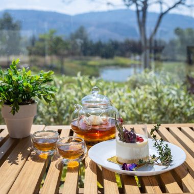 cake-hot-tea-served-table-with-natural-views-relaxing-moments